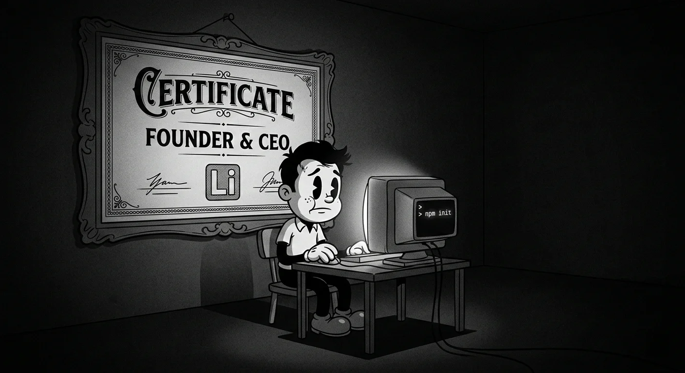 npm init Does Not Make You a Founder